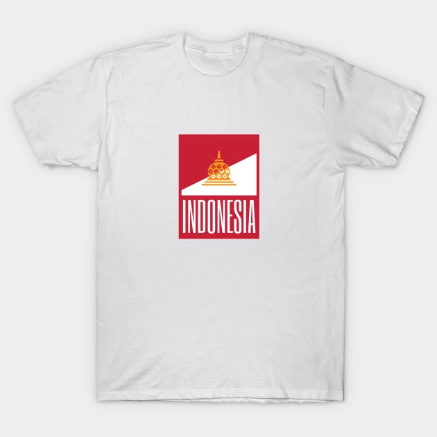 Indonesia Country Symbols T-Shirt by kindacoolbutnotreally